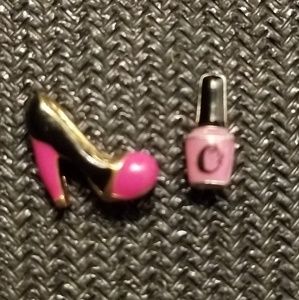 Origami Owl Shoe and Nail Polish Charms Set